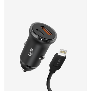 Linktech Eko Araç Şarj Aleti̇ USB iOS 30 W C485E