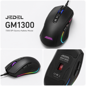 Jedel Oyuncu Kablolu Mouse 7200 DPİGM1300