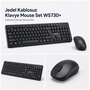 Jedel Kablosuz Klavye Mouse Set WS730+