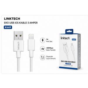 Linktech Eko USB iOS Kablo 3 Amper K449