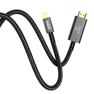 Phixi Force HD17 LIGHTNING to HDMI Cable