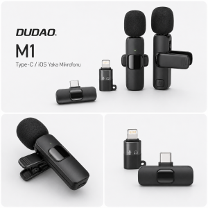 Dudao Type-C iOS Yaka Mi̇krofonu M1