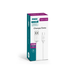 Phixi Basic CB407T  Type-c Usb Şarj ve Data Kablosu